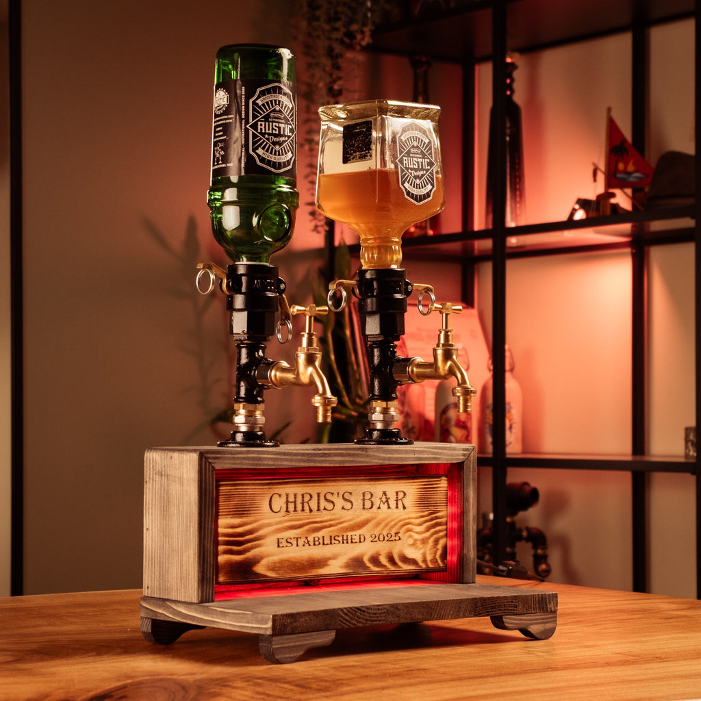 neon ürünü soldan görünüm 2'li içki musluğu