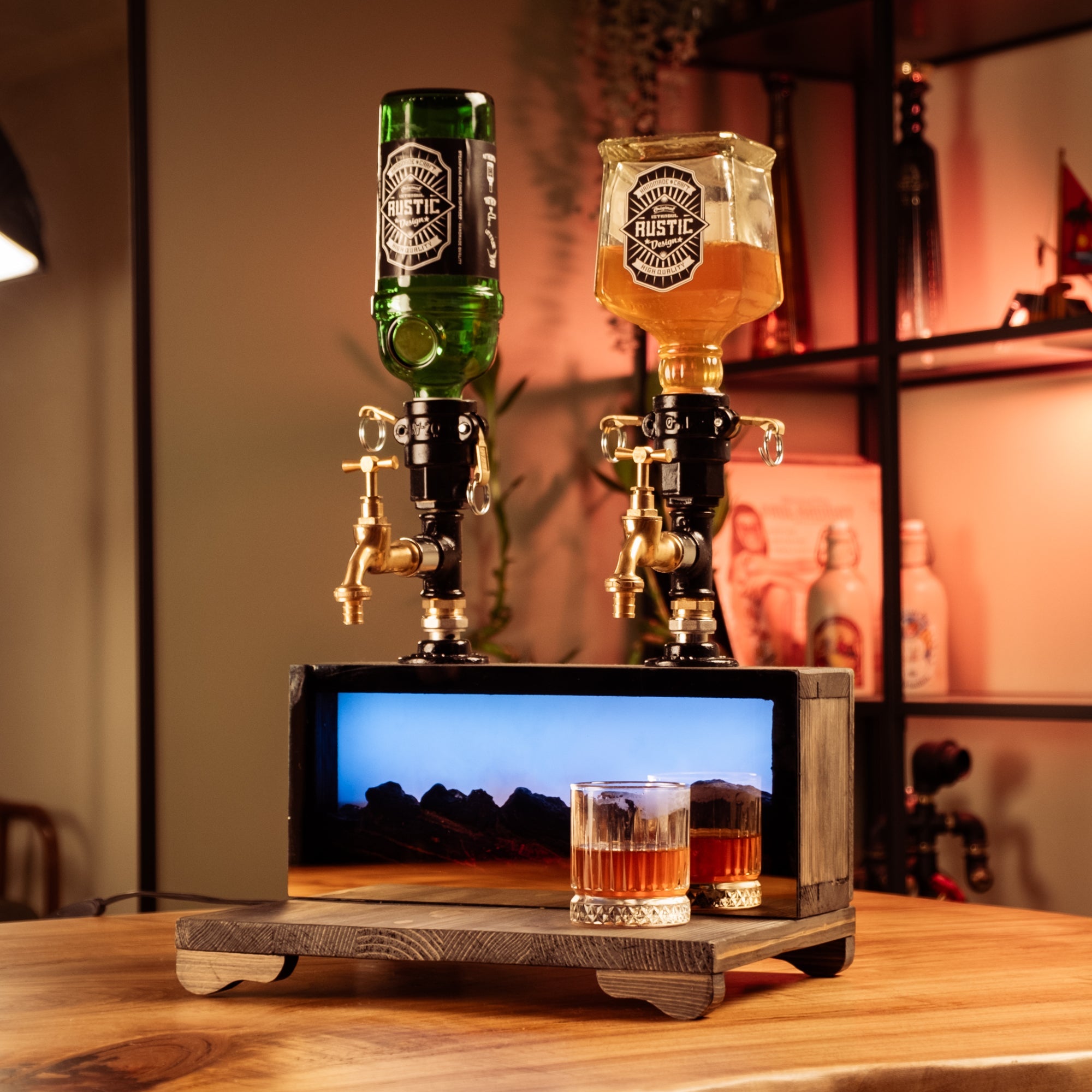 şömine ürünü ergonomik kullanımlı içki musluğu