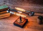 Steampunk 2'li Masa/Gece Lambası